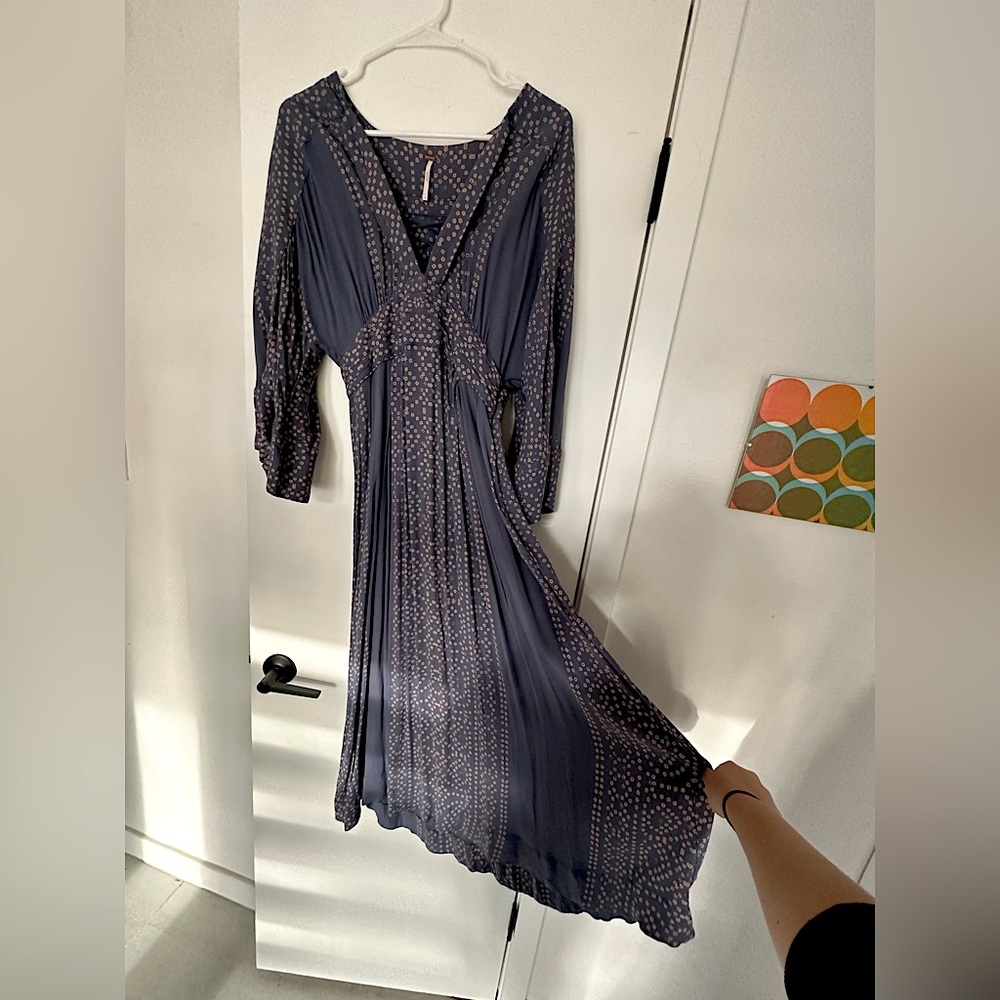 Free People Blue Boho Festival Dress